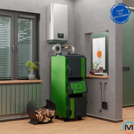 Твердопаливний котел Feniks серія K Plus 40 кВт з автоматикою та вентилятором, Теплова потужність (кВт): 40, фото , зображення 6