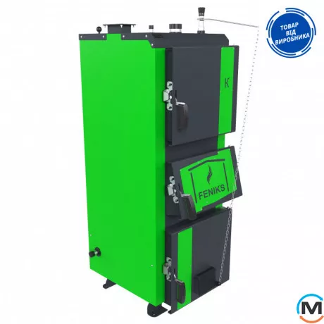 Твердопаливний котел Feniks серія К 32 кВт механіка, Теплова потужність (кВт): 32, фото 