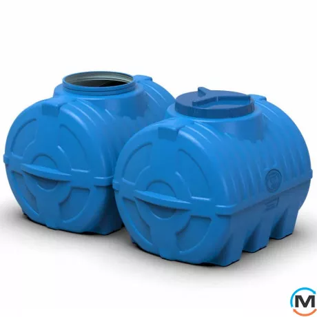 Місткість накопичувальна Євро Пласт харчова 850*610*670 3-ш синя 200 л. горизонтальна, фото , зображення 4