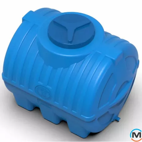 Емкость накопительная Евро Пласт пищевая 1000*700*755 3-ш синяя 300 л. горизонтальная, фото , изображение 2