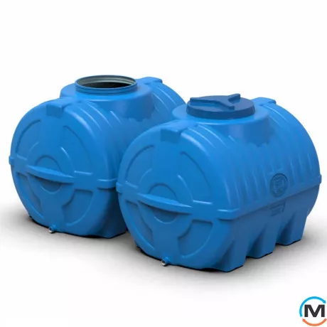 Емкость накопительная Евро Пласт пищевая 1000*700*755 3-ш синяя 300 л. горизонтальная, фото , изображение 4