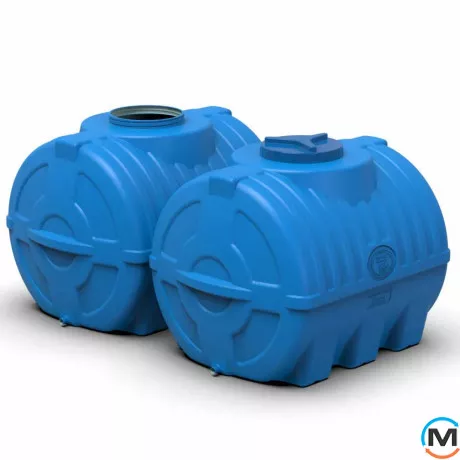 Емкость накопительная Евро Пласт пищевая 1180*800*880 3-ш синяя 500 л. горизонтальная, фото , изображение 4