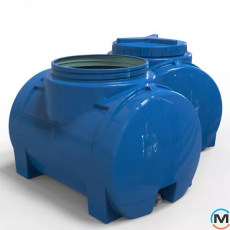 Емкость накопительная Евро Пласт пищевая Стандартная 700*450*520 2-ш. синяя 100 л. горизонтальная, фото , изображение 4