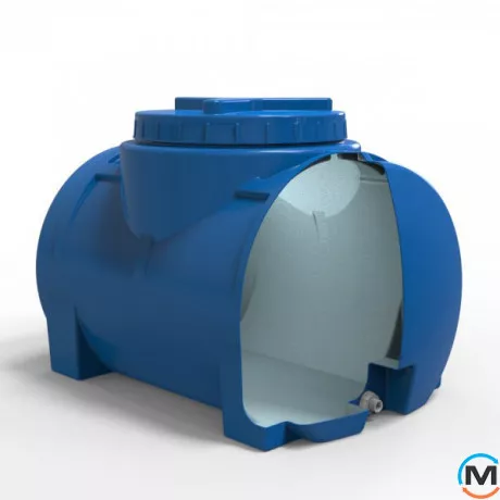 Емкость накопительная Евро Пласт пищевая Стандартная 700*450*520 2-ш. синяя 100 л. горизонтальная, фото , изображение 5