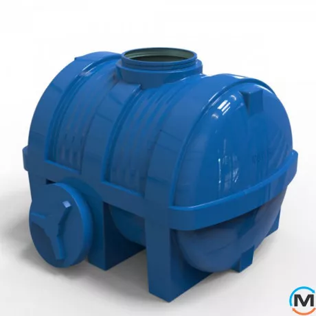 Емкость накопительная Евро Пласт пищевая Стандартная 1430*1050*1130 2-ш. синяя 1000 л. горизонтальная, фото , изображение 2