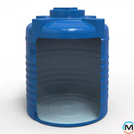 Ємність накопичувальна Євро Пласт харчова Стандартна Ø 1045*1304 2-ш. синя 1000 л. вертикальна, фото , зображення 5