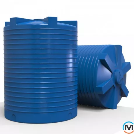 Ємність накопичувальна Євро Пласт харчова Стандартна Ø 2400*3150 2-ш. синя 12500 л. вертикальна, фото , зображення 4