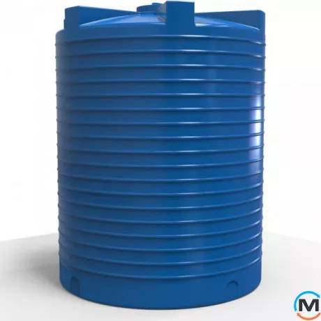 Ємність накопичувальна Євро Пласт харчова Стандартна Ø 2400*3150 2-ш. синя 12500 л. вертикальна, фото 