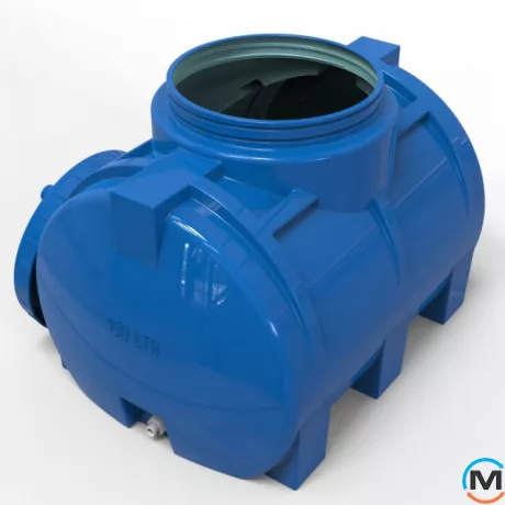 Ємність накопичувальна Євро Пласт харчова Стандартна 760*540*600 2-ш. синя 150 л. горизонтальна, фото , зображення 3