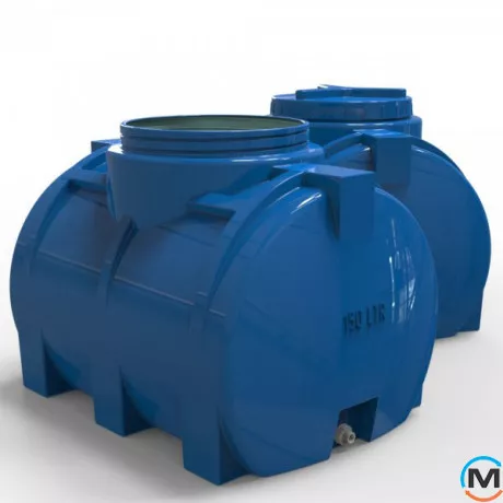 Ємність накопичувальна Євро Пласт харчова Стандартна 760*540*600 2-ш. синя 150 л. горизонтальна, фото , зображення 4