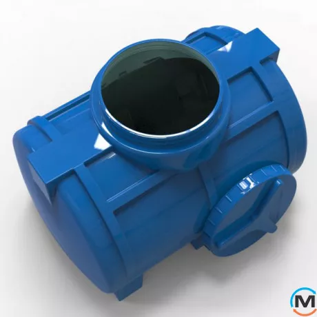 Емкость накопительная Евро Пласт пищевая Стандартная 860*590*610 2-ш. синяя 200 л. горизонтальная, фото , изображение 5