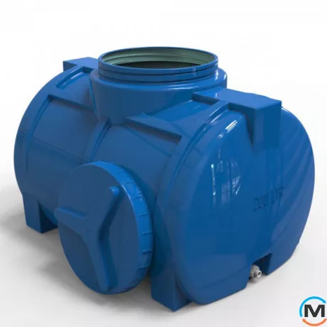 Емкость накопительная Евро Пласт пищевая Стандартная 860*590*610 2-ш. синяя 200 л. горизонтальная, фото , изображение 6