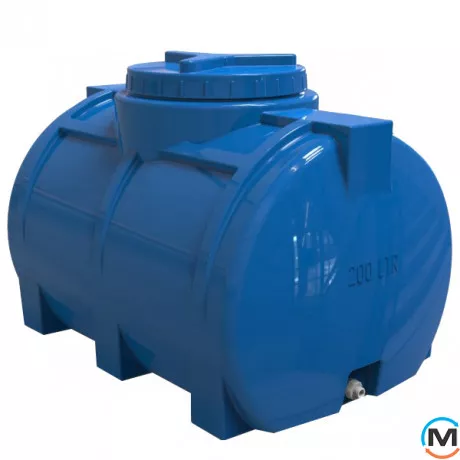 Емкость накопительная Евро Пласт пищевая Стандартная 860*590*610 2-ш. синяя 200 л. горизонтальная, фото 