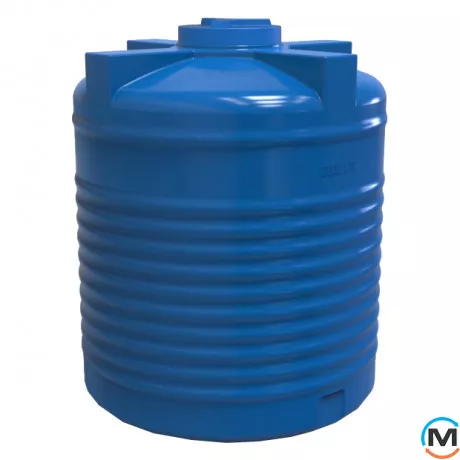 Емкость накопительная Евро Пласт пищевая Стандартная Ø 1360*1650 2-ш. синяя 2000 л. вертикальная, фото 