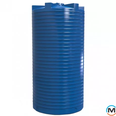 Ємність накопичувальна Євро Пласт харчова Стандартна Ø 2400*4850 2-ш. синя 20000 л. вертикальна, фото 