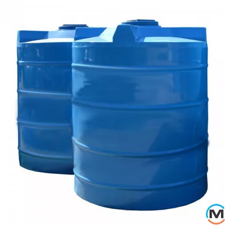 Емкость накопительная Евро Пласт пищевая Стандартная Ø 1330*2350 2-ш. синяя 2500 л. вертикальная, фото , изображение 6