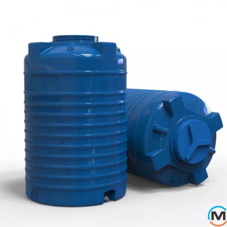 Емкость накопительная Евро Пласт пищевая Стандартная Ø 790*1260 2-ш. синяя 500 л. вертикальная, фото , изображение 3