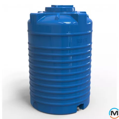 Емкость накопительная Евро Пласт пищевая Стандартная Ø 790*1260 2-ш. синяя 500 л. вертикальная, фото , изображение 6