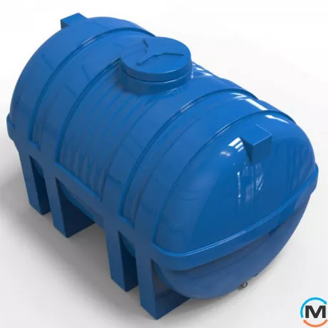 Ємність накопичувальна Євро Пласт харчова Стандартна 2560*1650*1800 2-ш. синя 5000 л. горизонтальна, фото , зображення 4