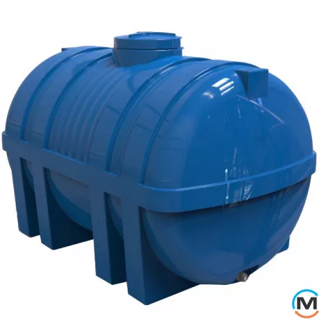 Ємність накопичувальна Євро Пласт харчова Стандартна 2560*1650*1800 2-ш. синя 5000 л. горизонтальна, фото 