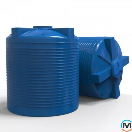 Ємність накопичувальна Євро Пласт харчова Стандартна Ø 1860*2160 2-ш. синя 5000 л. вертикальна, фото , зображення 5