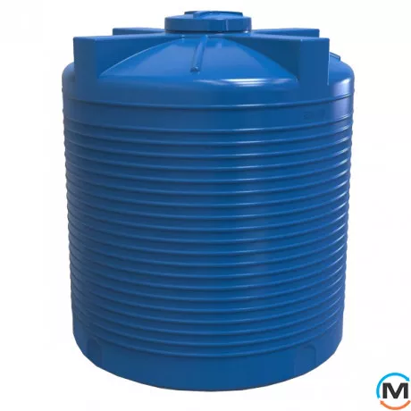 Ємність накопичувальна Євро Пласт харчова Стандартна Ø 1860*2160 2-ш. синя 5000 л. вертикальна, фото 