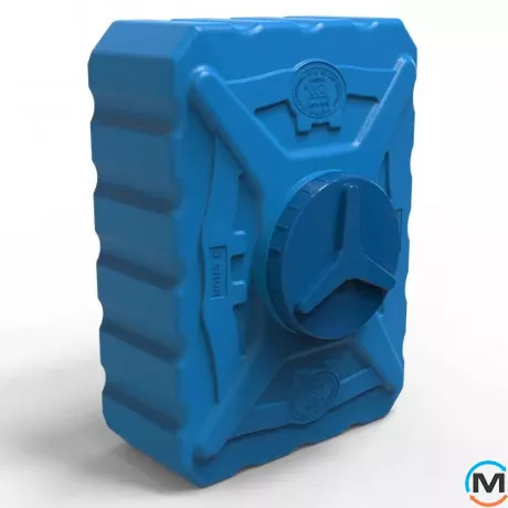 Емкость накопительная Евро Пласт пищевая 1310*950*610 3-ш синяя 500 л. прямоугольная, фото , изображение 2