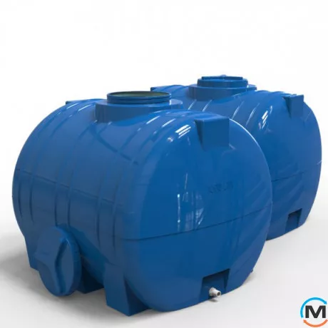 Ємність накопичувальна Євро Пласт харчова І 1240 * 1040 * 1030 2-ш. синя 1000 л. горизонтальна, фото , зображення 4