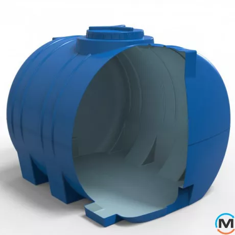 Ємність накопичувальна Євро Пласт харчова І 1240 * 1040 * 1030 2-ш. синя 1000 л. горизонтальна, фото , зображення 5