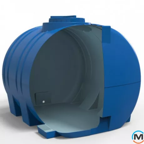 Ємність накопичувальна Євро Пласт харчова І 1240 * 1040 * 1030 2-ш. синя 1000 л. горизонтальна, фото , зображення 6