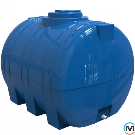 Ємність накопичувальна Євро Пласт харчова І 1240 * 1040 * 1030 2-ш. синя 1000 л. горизонтальна, фото 