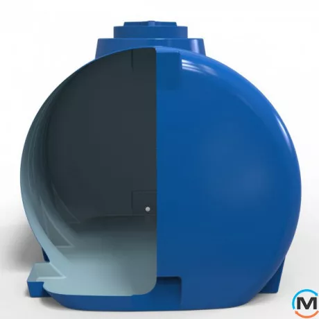 Емкость накопительная Евро Пласт пищевая И 1860*1500*1520 2-ш. синяя 3000 л. горизонтальная, фото , изображение 2