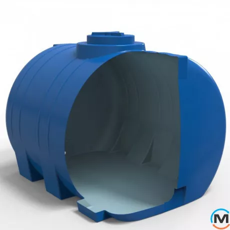 Емкость накопительная Евро Пласт пищевая И 1860*1500*1520 2-ш. синяя 3000 л. горизонтальная, фото , изображение 3