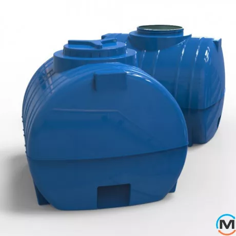 Емкость накопительная Евро Пласт пищевая И 1000*850*850 2-ш. синяя 500 л. горизонтальная, фото , изображение 2