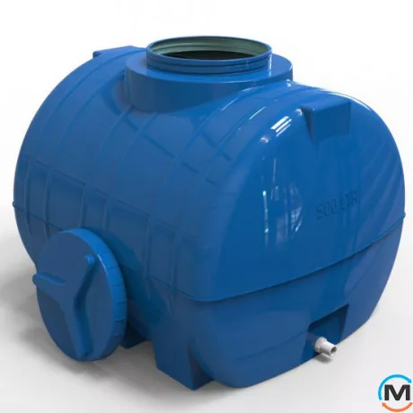 Емкость накопительная Евро Пласт пищевая И 1000*850*850 2-ш. синяя 500 л. горизонтальная, фото , изображение 4