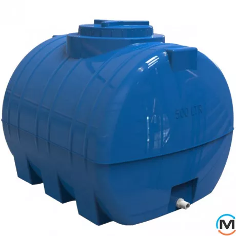 Емкость накопительная Евро Пласт пищевая Стандартная 1140*870*930 2-ш. синяя 500 л. горизонтальная, фото 