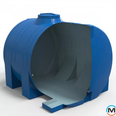 Емкость накопительная Евро Пласт пищевая И 2400*1830*1900 2-ш. синяя 5000 л. горизонтальная, фото , изображение 3