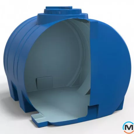 Ємність накопичувальна Євро Пласт харчова І 1060 * 980 * 970 2-ш. синя 750 л. горизонтальна, фото , зображення 3