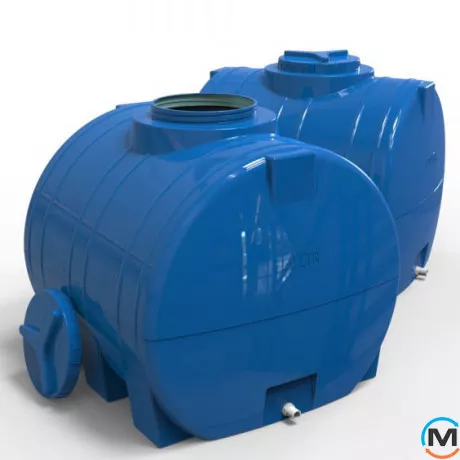 Ємність накопичувальна Євро Пласт харчова І 1060 * 980 * 970 2-ш. синя 750 л. горизонтальна, фото , зображення 4