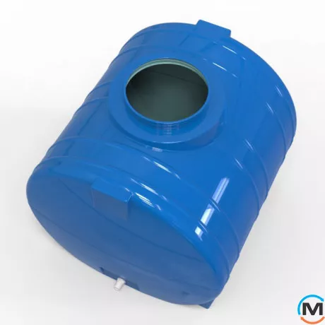 Ємність накопичувальна Євро Пласт харчова І 1060 * 980 * 970 2-ш. синя 750 л. горизонтальна, фото , зображення 5