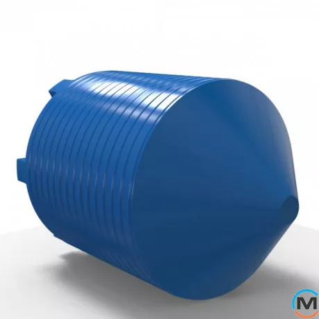 Місткість накопичувальна Євро Пласт харчова Конус Ø2400*3470 2-ш синя 11500 л., фото , зображення 4