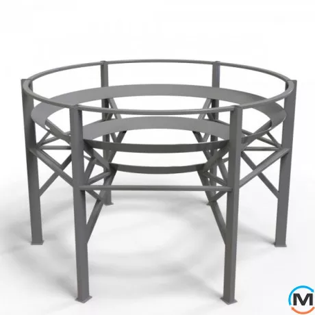 Місткість накопичувальна Євро Пласт харчова Конус Ø2400*3470 2-ш синя 11500 л., фото , зображення 5