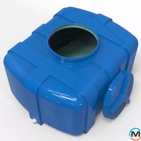 Ємність накопичувальна Євро Пласт харчова Овал 880*690*510 2-ш. синя 200 л. прямокутна, фото , зображення 3