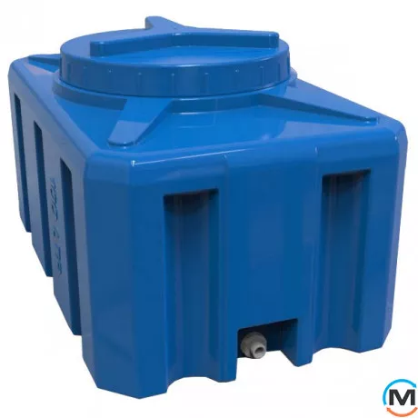 Емкость накопительная Евро Пласт пищевая Прям-к 740*520*410 2-ш. синяя 100 л. прямоугольная, фото 