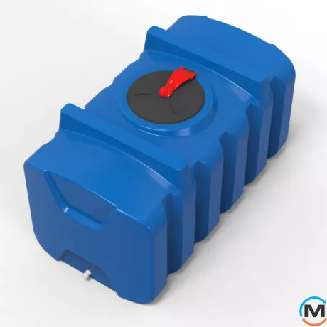 Емкость накопительная Евро Пласт пищевая Прям-к 1730*920*880 2-ш. синяя 1000 л. прямоугольная, фото , изображение 2