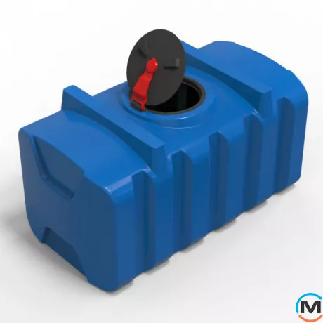 Емкость накопительная Евро Пласт пищевая Прям-к 1730*920*880 2-ш. синяя 1000 л. прямоугольная, фото , изображение 3