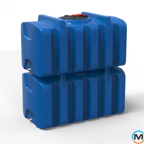 Емкость накопительная Евро Пласт пищевая Прям-к 1730*920*880 2-ш. синяя 1000 л. прямоугольная, фото , изображение 4