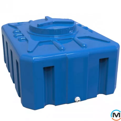 Емкость накопительная Евро Пласт пищевая Прям-к 920*690*450 2-ш. синяя 200 л. прямоугольная, фото 
