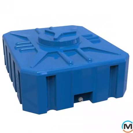 Емкость накопительная Евро Пласт пищевая Прям-к 1070*860*420 2-ш. синяя 300 л. прямоугольная, фото 