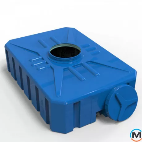 Ємність накопичувальна Євро Пласт харчова Прям-до 1390*960*480 2-ш. синя 500 л. прямокутна, фото , зображення 2